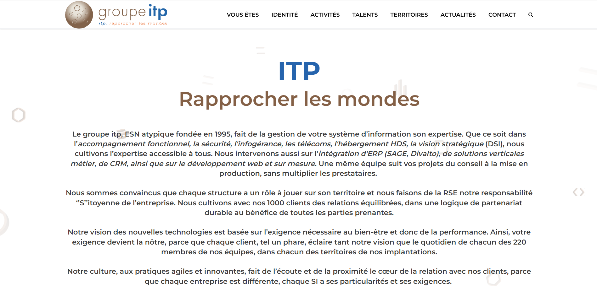 Site du Groupe ITP
